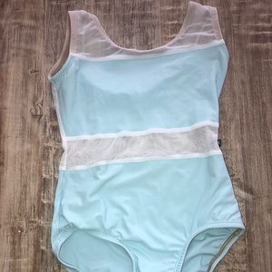 Blue and Mesh Lucky Leo Leotard